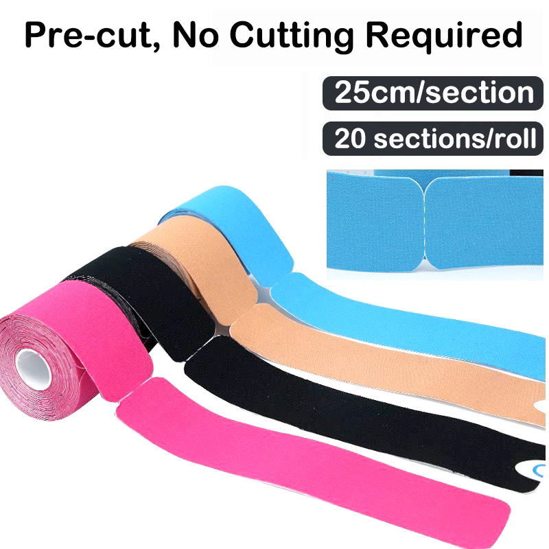 5cmX5m Pre Cut Kinesiology Tap - Sports Taping Precut review and price