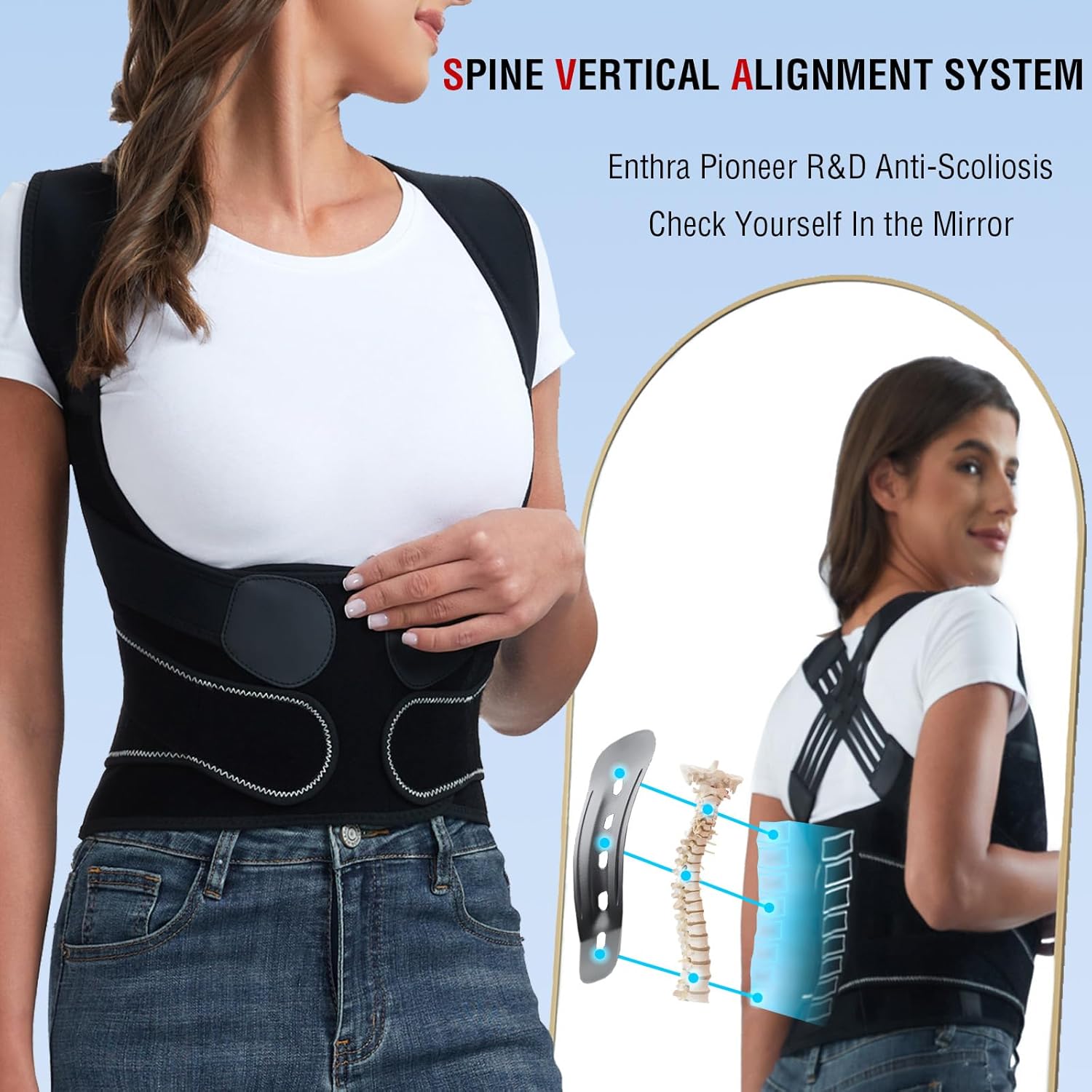 Back Brace for Men and Women,  - Posture Corrector Back Brace review and price